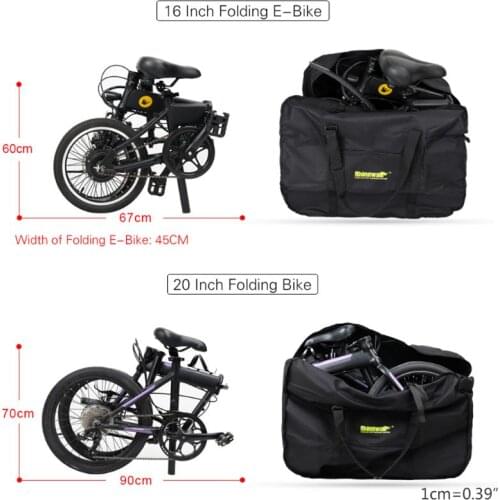Rhinowalk 16" 20" Folding Bike Carry Bag Portable Bicycle Carry Bag Cycling Bike Transport Case Travel Bycicle Accessori