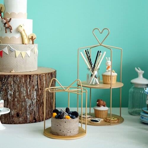 Baking Dessert Shop Table Cupcake Cake Display Racks Champagne Cake Stands for Wedding Birthday Cake Decor Table Storage Shelf