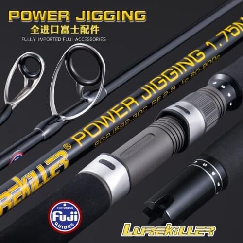 Lurekiller Japan Full fuji Power jigging rod 602 boat rod PE2-5 JIG 80-200G high carbon rod 15kgs Spinning/casting Rod Ocean Rod