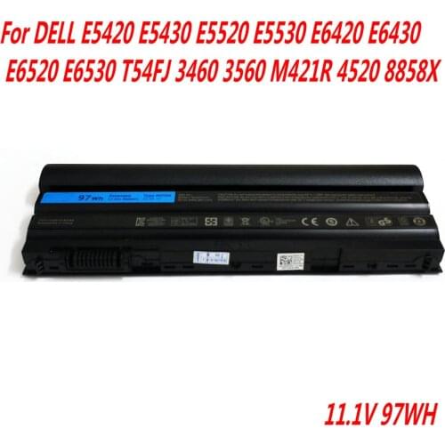 High Quality M5Y0X Laptop Battery For DELL E5420 E5430 E5520 E5530 E6420 E6430 E6520 E6530 T54FJ 3460 3560 M421R 4520 8858X