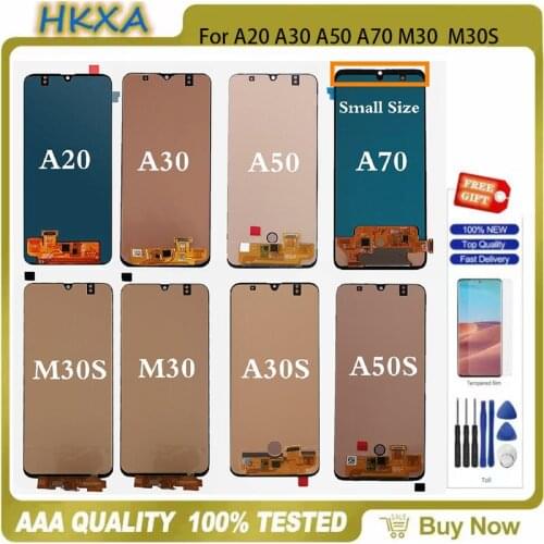 AMOLED For Samsung A20 A30S Display Replace Part For Samsung A50 A505 A30 A70 M30 LCD Display Touch Screen Digitizer Assembly