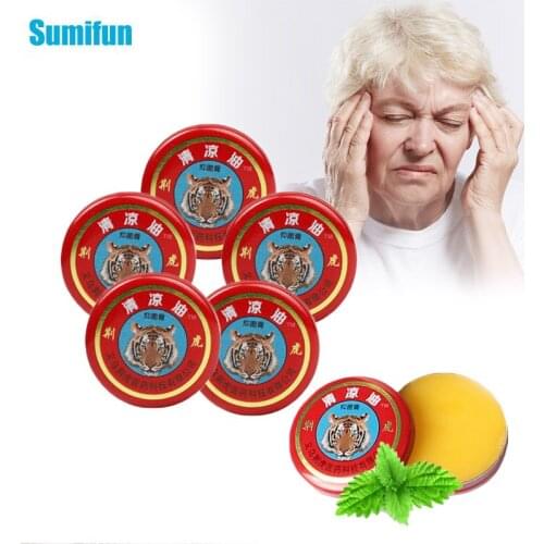 1/3/5Pcs Red Tiger Balm Cooling Oil Mint Extract Muscle Ache Mosquito Bites Cream Anti-Itching Headache Pain Relief Ointment
