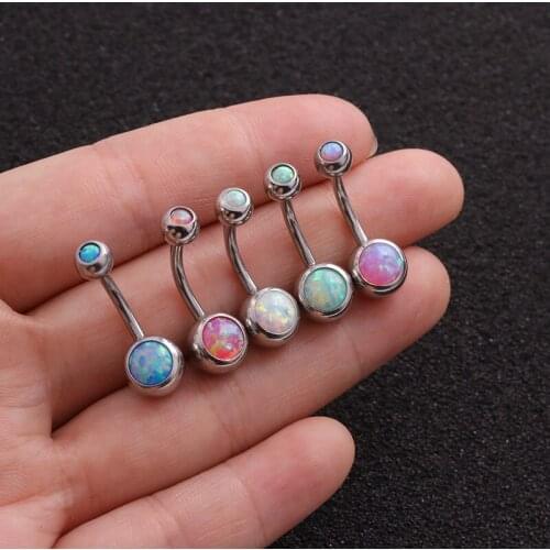 1PC Stainless Steel Belly Piercings Navel Piercing Fashion Sexy Double Round Helix Belly Button Rings Body Piercing Jewelry