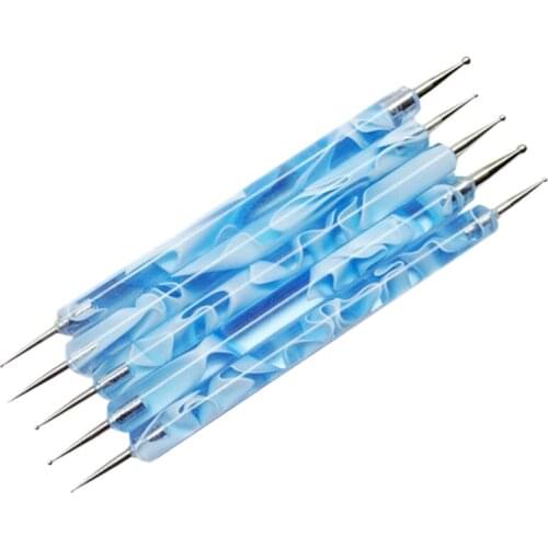 10 Wave Bar Chain Link Needle Point Pen Point Drill Pen, Can Be Used to Embellish Gel Nail Skills