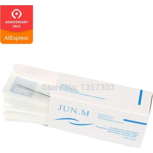 1R (needles + tips each 100pcs ) Promotional Professional Permanent Makeup Machine Needles With Tips Caps