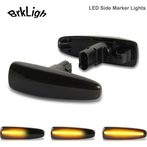 2Pcs Dynamic LED Side Marker Turn Signal Light Lamps For Mitsubishi Lancer Sportack Evolution Outlander Sport Mirage Montero ASX