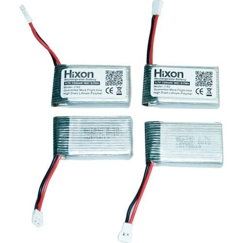 Hixon 4pcs 20C 3.7V 720mAh Upgraded Battery For Syma X5 X5A X5C X5C-1 UFO Quadcopter