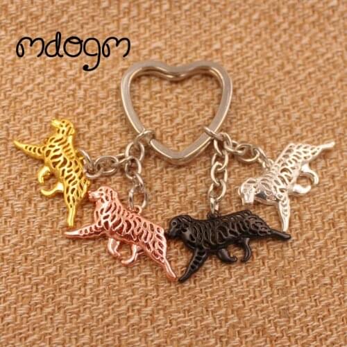 Australian Shepherd Cute Dog Animal Gold Silver Plated Metal Purse Keychain For Bag Car Women Men Key Ring Love K054