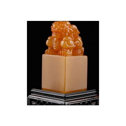 Free shipping Production of seal engraving antique stone hand carved name 3x3x6cm