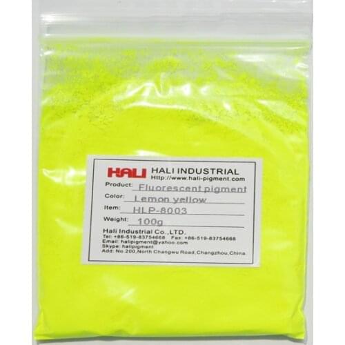 Fluorescent powder,fluorescent pigment,nail polish pigment,item:HLP-8003,color:lemon yellow,1lot=100g,widely used,free shipping