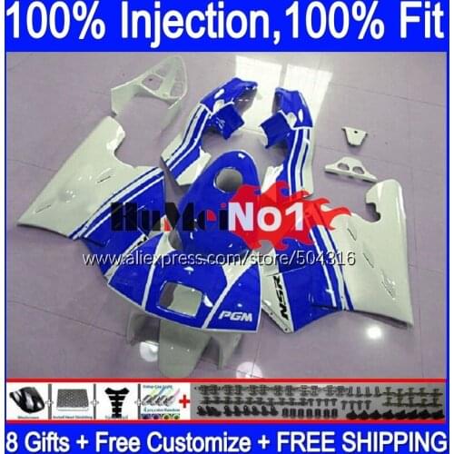 Injection For HONDA NSR250R MC21 PGM3 1990 1991 1992 1993 132MC.210 NSR250 blue white NSR 250 R RR NSR 250R 90 91 92 93 Fairing