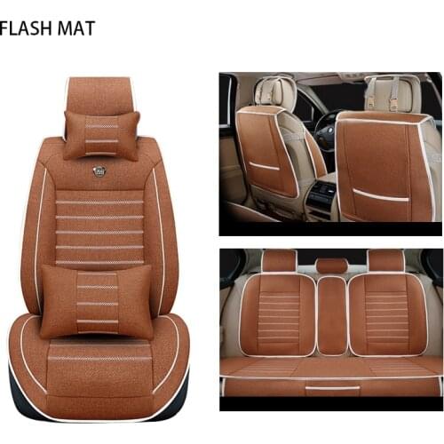 Flax car sear covers for citroen c5 berlingo c4 grand picasso berlingo elysee car seat protector Auto accessories