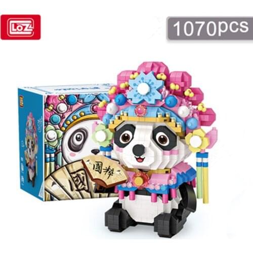 LOZ Diamond Blocks Stool Expression Anime Cartoon Practical Jokes Kids Gift Micro Assembly Model Action Figure DIY Brick 9265