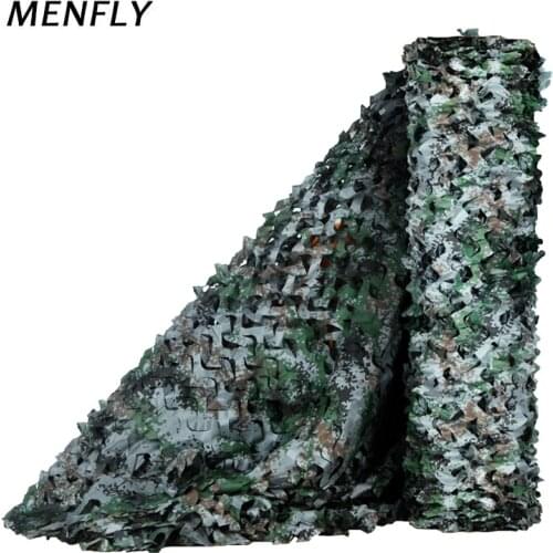 MENFLY Sniper Camouflage Net Without Mesh Military Tactical Hunting Camo Netting WoodLand Digital for SunShelter Shooting Awning