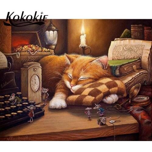 5d diamond painting kit picture of Rhinestones diamond embroidery animal cat diamond mosaic sale handmade decoration painting