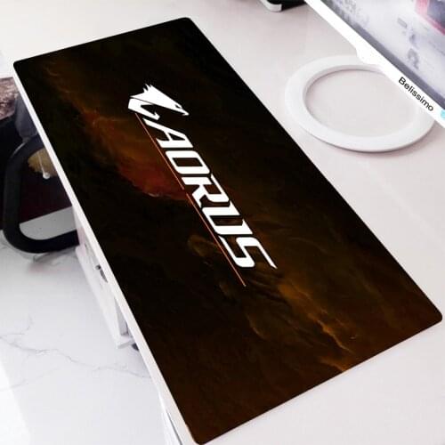 Aorus Logo Desk Mat Gaming Accessories Mouse Mats Large Anime Mouse Pad Gamer Keyboard Table Pads Mousepad Xxl Pc Gamer Complete