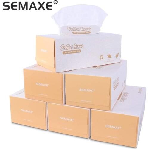 SEMAXE Disposable Face Towel 100% Cotton Soft Towel 80*6 Boxed Napkins Household Outdoor Travel Portable Pure Cotton Dry and Wet