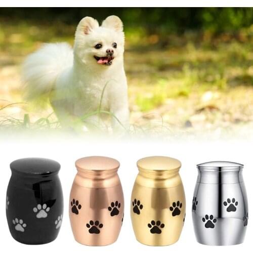 Pet Cremation Urns Stainless Steel Ash Memorial Container Dog Cat Resting Place