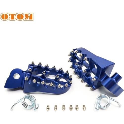 OTOM New Motorcycle Aluminium Alloy Footrest Foot Pegs Pit Dirt Bike Front Footpeg Pedals For YAMAHA YZF YZ YZFX WRF 125 250 450