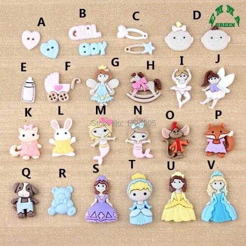 Charms for Slime cute Princess Charms 10pcs Resin charms Slime Charms Flatback Resin Cabochon Cartoon Charms for Jewelry making