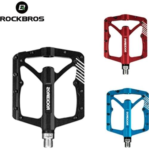 ROCKBROS Aluminum Bicycle Pedals Alloy Non-slip MTB Road Bike High Sealed Bearings Speed Bearing Dustproof Bike Accessories