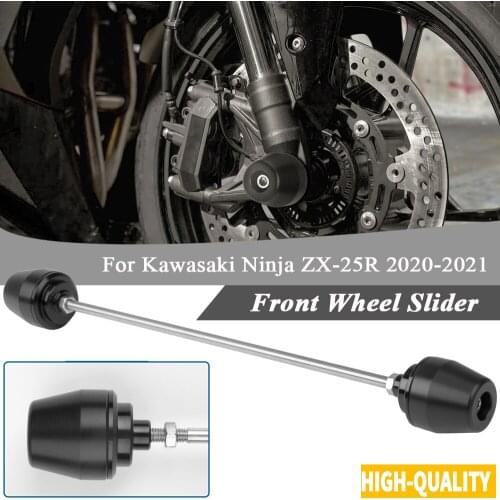 Motorcycle Front Axle Fork Crash Sliders Pad Wheel Protector For Kawasaki Ninja ZX-25R ZX 25R 2020 2021 ZX25R Falling Protection