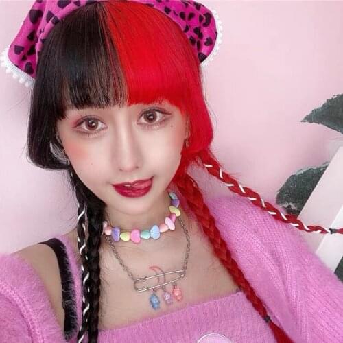 Chic Colorful Clouds Acrylic Cool Hot Girl Y2K Pin Cat Necklace Female Cute Collar Necklace Trendy Jewelry