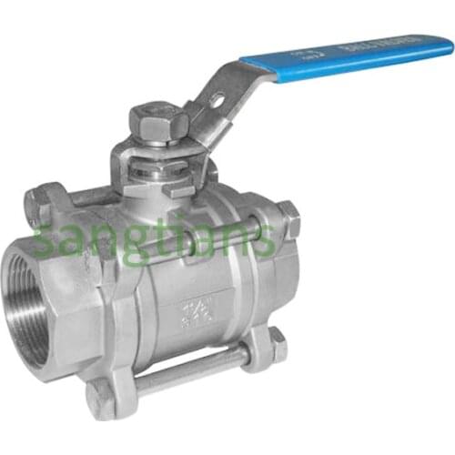 1/2" DN15 Stainless Steel 3- Piece Ball Valve, SS304 ,Economical Water Valve ,stainless steel ball valve,ball valve DN20