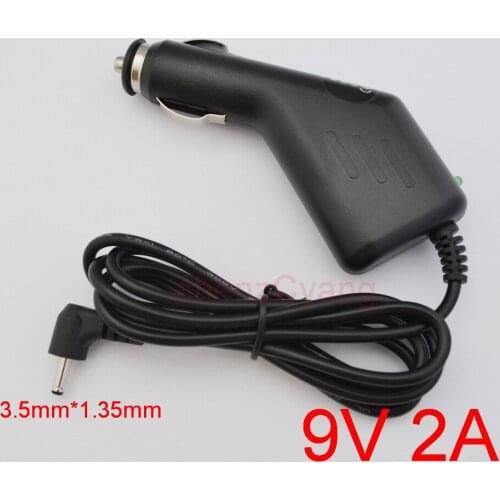 1pcs High Quality Car Charger 9V 2A 2000mA 3.5mm x1.35mm / 3.5mm *1.35mm for Tablet PC GPS MP3