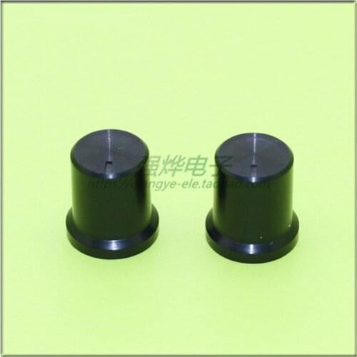 10 pieces 14.5*15.5MM black plastic knob potentiometer encoder knob flower shaft inner hole diameter 6MM