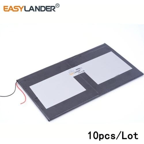 10pcs/Lot 3.7V 8800mAH 37100165 lithium Li ion polymer rechargeable battery for tablet pc cell phone speaker Power bank e-book