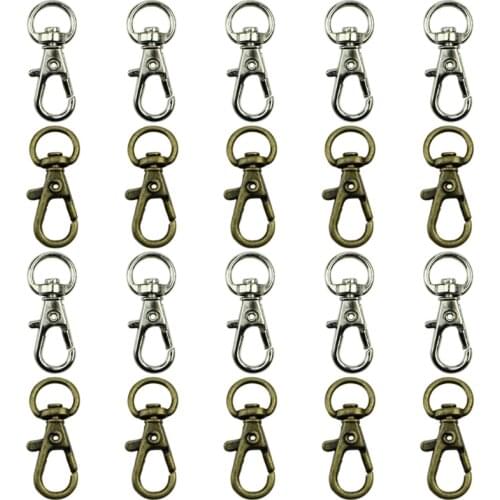 New 10pcs Clasp Swivel Trigger Clips Snap Hooks Key Ring Bags DIY Craft