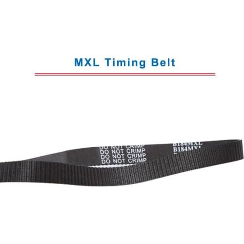 2 pcs MXL Timing Belt model-175/177/180/182/183.2/184/185/186.4/187/188MXL Transmission Belt Width 6/10mm For MXL Timing Pulley