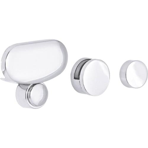 4 Pcs Bathroom Mirror Hinger Fixed Accessories Advertising Plate Glass Clamp Fixed Clip Mirror Fixed Fitting