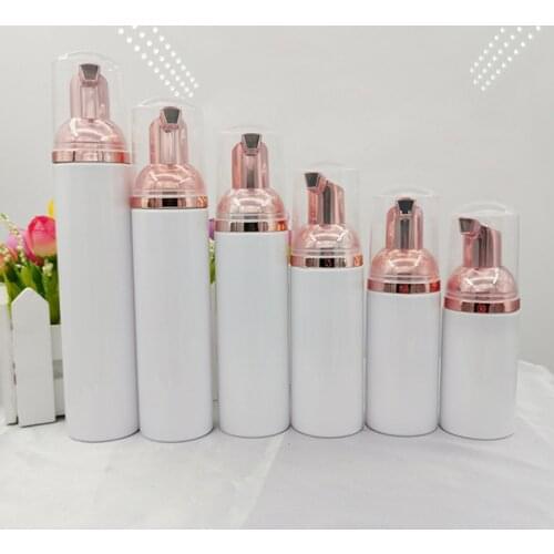 40pcs/lot Plastic Foamer Pump Bottle Refillable Empty Cosmetic Bottle Cleanser Soap Dispenser Foam Container 30/60//80/100ml