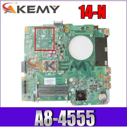 AKemy Laptop motherboard For HP Pavilion 14-N 14-F 14' Inch A8-4555 Mainboard DA0U92MB6D0 736822-001 736822-501 736822-601