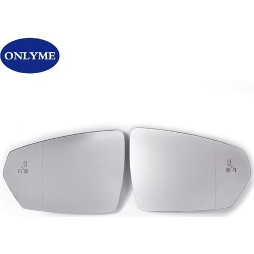 Car blind spot warning heated mirror glass for VW Polo Mk6 2017 - 2020