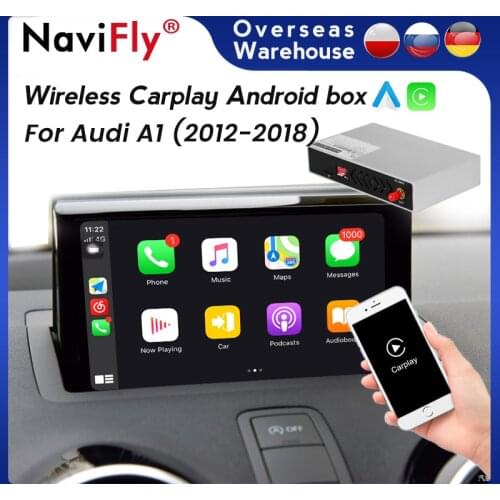 Decoder Box Android Auto Wireless Carplay For Audi A1 2012-2018 Car Multimedia Player Support Steering wheel controls