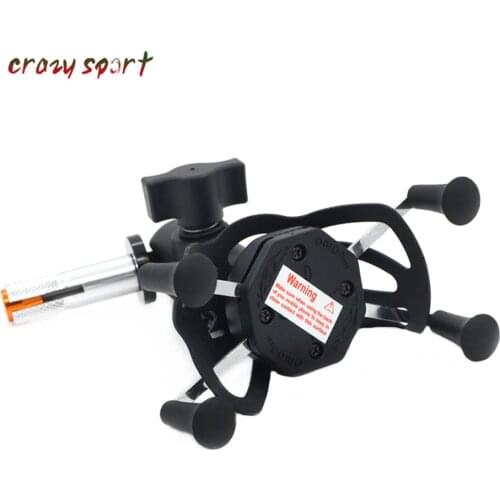 Speiceal Phone Holder For KAWASAKI ZX600 NINJA ZX-6RR ZX-14R ZZR 1400 Support USB Charger ZX14R ZZR1400 ZX6RR