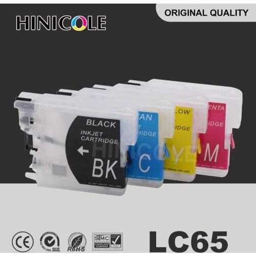 Hinicole 4 Color Printer Refill Ink Cartridges For Brother LC16 LC38 LC61 LC67 LC980 LC990 LC1100 LC65 XL MFC 695CDWN J700D