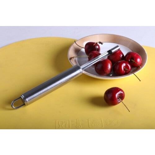 1PC Stainless Steel Cherry Pitters Corer Fruit Seed Core Remover Slicer Kitchen Gadgets Fruit & Vegetable Tools QA 084