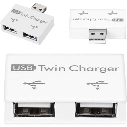Mini USB Hub To 2 Port Charger Hub Adapter Hot Sale Fashion New USB Splitter For Phone Tablet Computer USB Hub 2.0