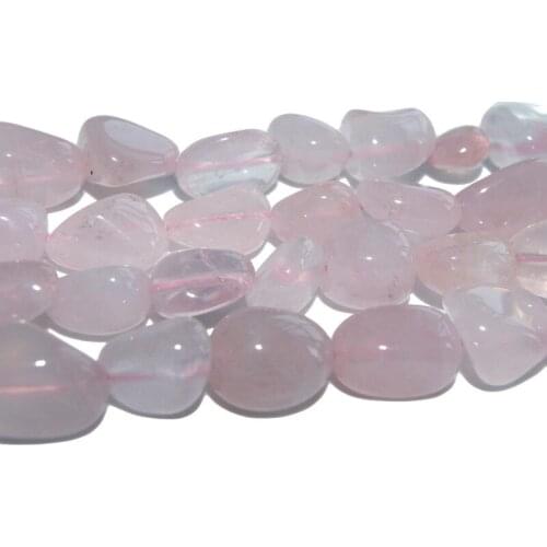 Wholesale Natural Stone 5-12MM Irregular Pink Quartz Stone Beads For Jewelry Making Charm DIY Bracelet Necklace Material