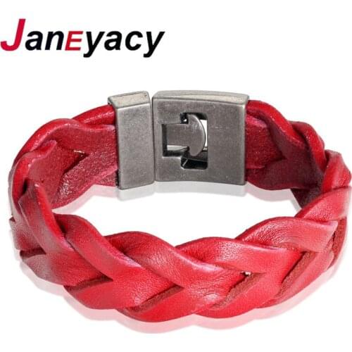 Janeyacy NEW Top Fashion Leather Bracelet Mens Bracelet Ladies Casual Retro Ladies Bracelet Bracelet Jewelry