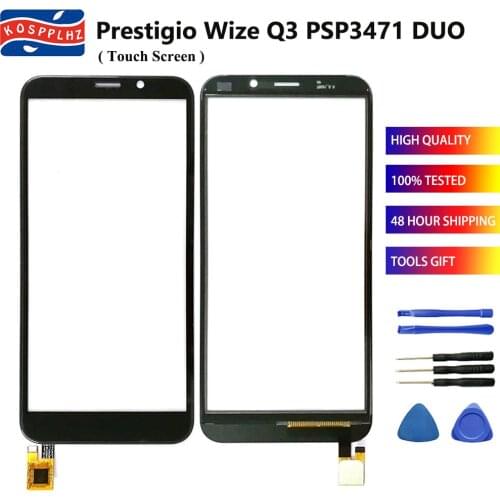 Front Glass For Prestigio Wize Q3 PSP 3471 PSP3471 DUO PSP3471DUO Touch Screen Sensor Panel lens psp3471 Original phone parts