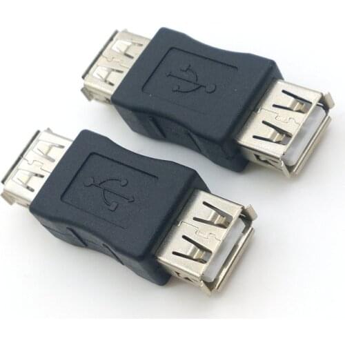 2pcs USB 2.0 A Female Jack to USB 2.0 A Female Coupler OTG Adapter