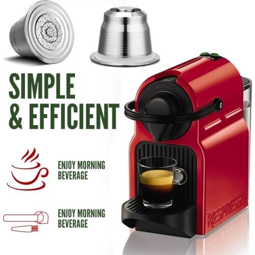 ICafilas Refillabe Coffee Capsule For Nespresso Stainless Steel Coffee Filters Crema