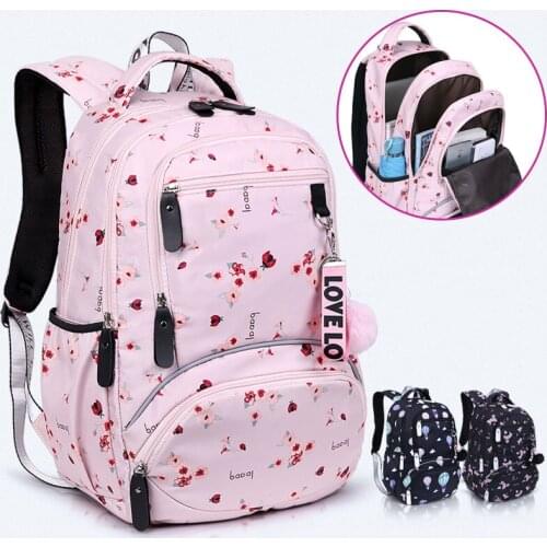 Kids Backpack Large Schoolbag Cute Student School Backpack Printed Waterproof Primary School Book Bags For Teenage Girls Kids
