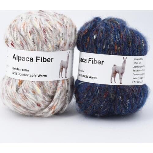 Alpaca Wool Thick Yarn Hand Knitting Warm Colorful Needle Crochet Thread Baby Scarf Sweater Acrylic Wholesale Yarns 5pcs=250g