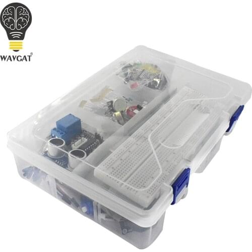 Starter Kit for Arduino Uno R3 - MEGA328P Breadboard and holder Step Motor / SG90 Servo /1602 LCD/jumper Wire/RFID Module/Relay